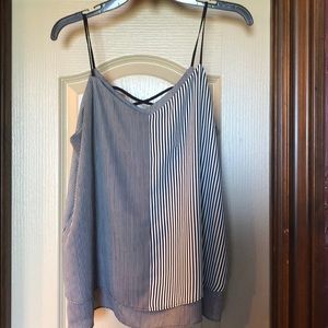 Black and white strip cami
